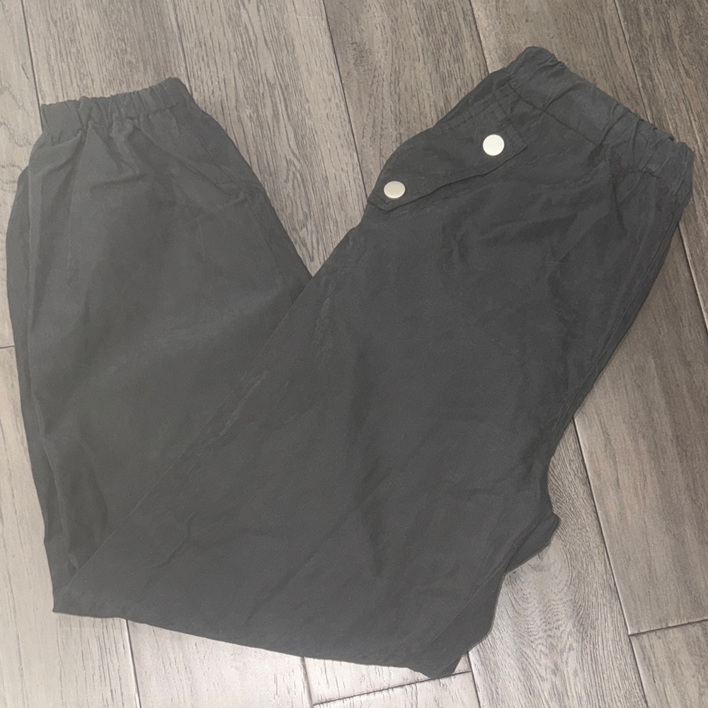 SHEIN Polyester soft dressy/casual jogger Pants with silver hardware